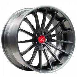ZP.FORGED 17 Super Deep Concave | Matte Black / Brushed Black Lip